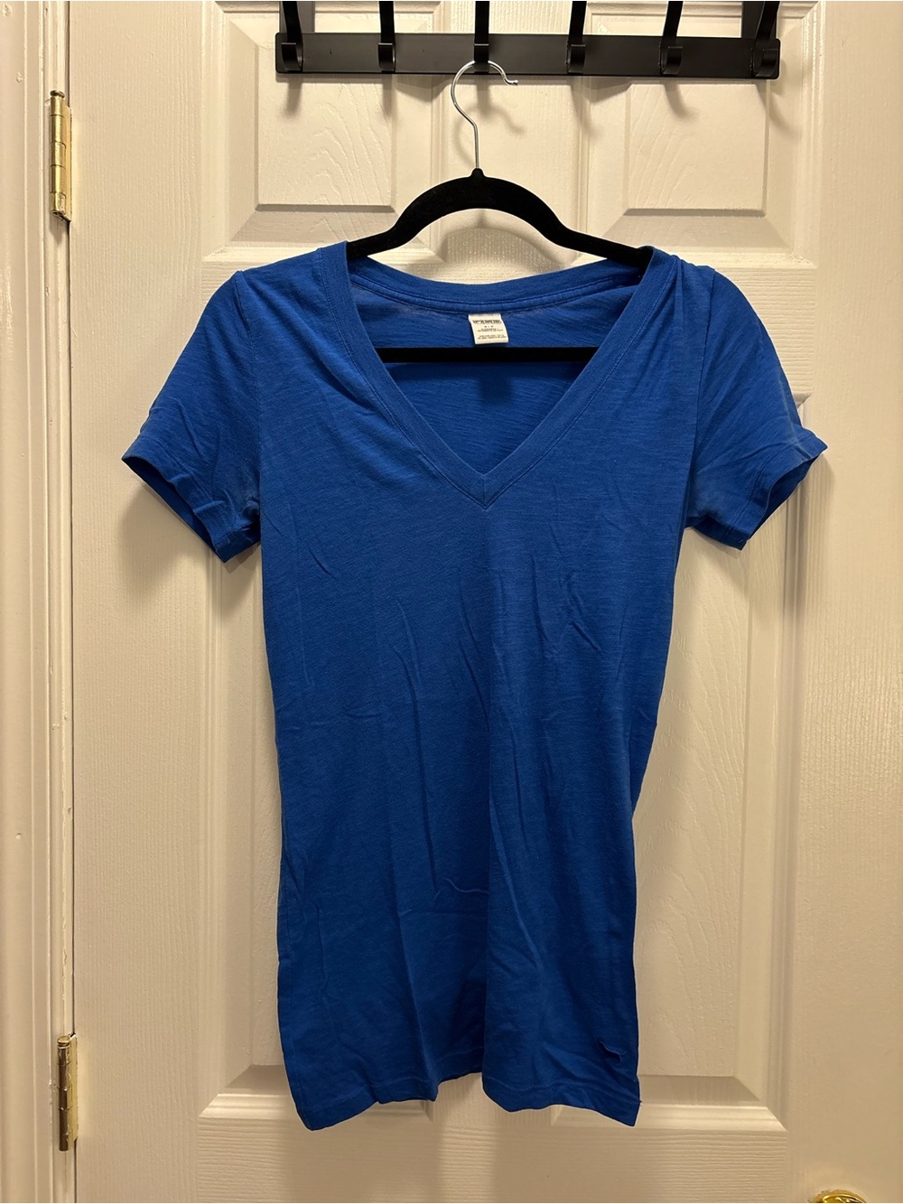 PINK Victoria's Secret Royal Blue V-Neck Short Sleeve Tee